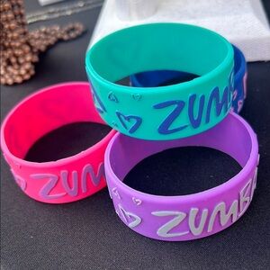 ZUMBA Colorful Silicone Bracelets